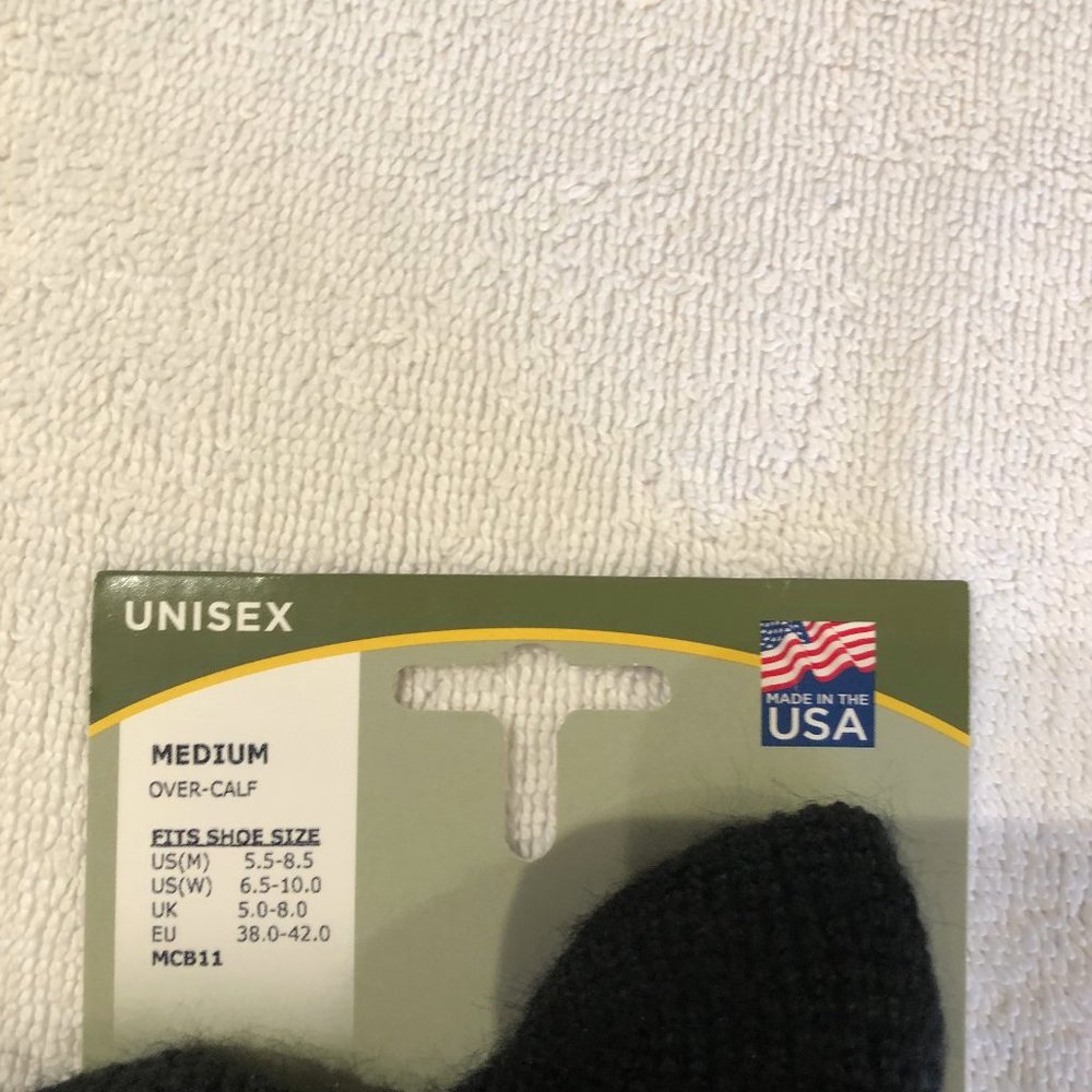 Thorlos Combat Boot Socks, Black, Over-Calf, Size M - Picture 3 of 3